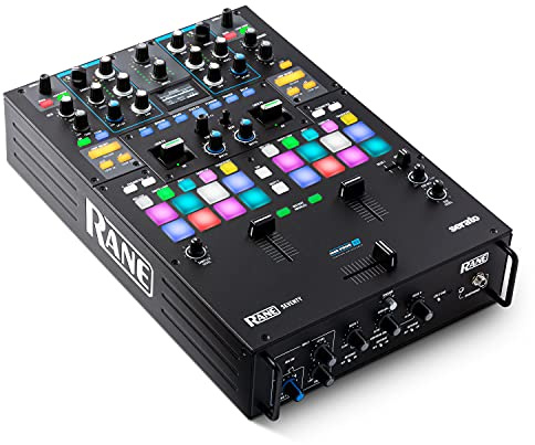 RANE DJ SEVENTY – Two Channel DJ Mixer for Serato DJ with Akai Professional MPC Performance Pads Internal DJ FX and Three Contactless MAG FOUR Faders