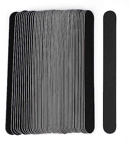 Ncheli 50 pcs Lima profesional de uñas,Lima De Uñas Desechable Limas de Uñas Profesionales Limas para Uñas de Doble Cara Set para pulir & estilizar uñas