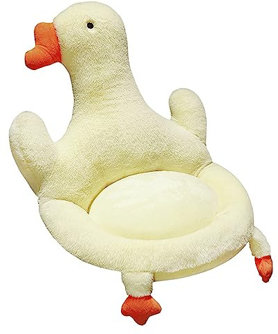 Cute Cartoon Armchair Seat Cushion Soft Cozy Plush Gaming Chair Cushion Goose Comfort Seat Pad Office Cozy Warm Seat Pillow Relieves Back Coccyx Sciatica and Tailbone Pain Relief Chair Cushions