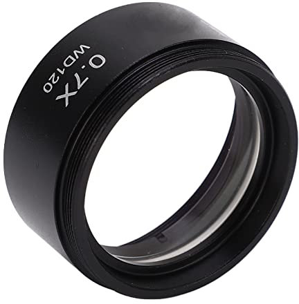 Lente Auxiliar 0.7X, Microscopio de Transmisión Grande, Lente Auxiliar, Mano de Obra Fina, Alto índice de Refracción para Uso en Laboratorio
