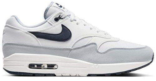 Nike Air Max 1 Herren Schuhe (FD9082-002, Platinum Tint/Wolf Grey/Dark Obsidian), Größe 45, Platinum Tint/Wolf Grey/Dark Obsidian, 45 EU