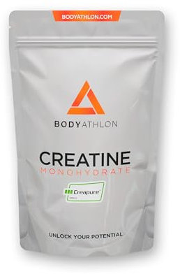Creatina Monoidrata Creapure® Polvere 500g- 100% Creatina Creapure- Per Allenamento- Aumenta massa muscolare, la forza e la resistenza- Senza Sapore- Fine e Solubile- Include Dosatore- Vegan