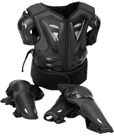 Attrezzatura per bici da per bambini, protezione per il torace per bici da | Tuta da motociclista per bambini regolabile con protezione per il torace,Set di protezioni da equitazione alla moda per mot