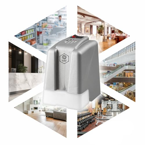 Ambientador Eléctrico profesional Ambimax para grandes superficies, oficinas, comercios, gimnasios, hoteles, restaurantes, hasta 500m3, 30 días de duración, Botón ON/OFF (NO INCLUYE CARGA)