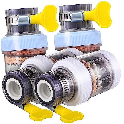 Veemoon 4 Piezas Filtro De Grifo Decoración De Peces Copas De Cóctel Únicas Dispensador Filtro De Fregadero Serpentina Insignia Totalmente Transparente Botín Gafas Irrompibles Abdominales