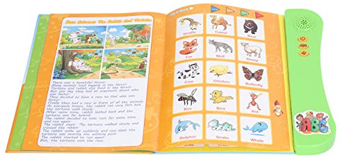 VBESTLIFE Impara il Libro Sonoro per Bambini, Tre modalità di Apprendimento, Stimola la curiosità, Libro Sonoro Elettronico ABC, Adatto Ai Bambini, materiale: Plastica (GREEN)