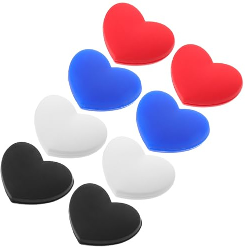 ARTSEWPLY Set da 8 Smorzatori di Vibrazioni per Racchetta da Tennis a Forma di Cuore in Silicone Multicolore, Accessori Ammortizzatori per Protezione Polso e Miglioramento Gioco,