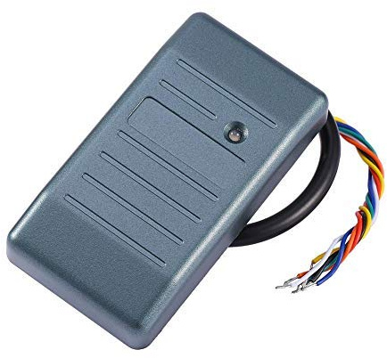 125KHz RFID Reader, Wiegand 26/34 Waterproof JS IC Card Reader Security RFID EM ID Card Reader ID Card Proximity Reader Contactless Access Control Reader