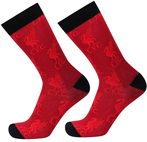 LFC Liverpool Herren-Socken, offizielle Fußball-Wappe, Größe 8-11, mehrfarbig, 45515