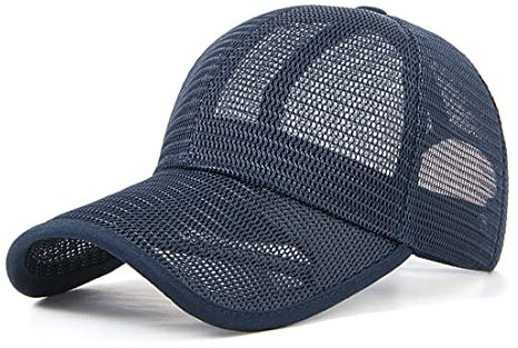 YAMEE Sommermütze Herren Damen Baseball Cap,Sommercap Unisex Mesh Basecap Sonnenschutz Kappe,Baseballmütze Atmungsaktives Sporthut für Herren und Damen