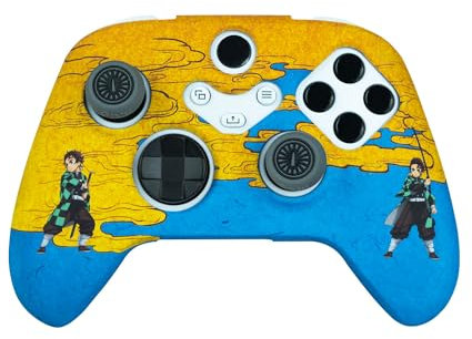 FRTEC - Xbox Series DEMON SLAYER Controller Case, Grips for KIMETSU NO YAIBA Joysticks, Xbox Series Gaming Hard Case