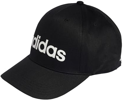 adidas Unisex Linear Baseball Hat, Black/White, XXS-XS