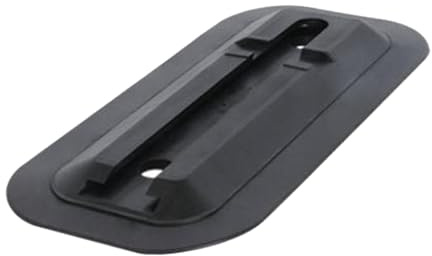 Amagogo Surfbrett-Flossenbasis-Schiebestruktur Schwarze Surfbrett-Ruderhalterung Surfbrett-Seitenstrahlruderbasis für Paddleboard