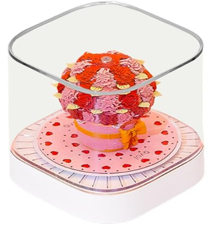 Lesunbak Calendario 3D 2026, bloc de notas de rosa, calendario 3D, escultura de papel, decoración del hogar para escuela, estantería, mesa, oficina, trabajo, Navidad, Año Nuevo, mujeres, profesores