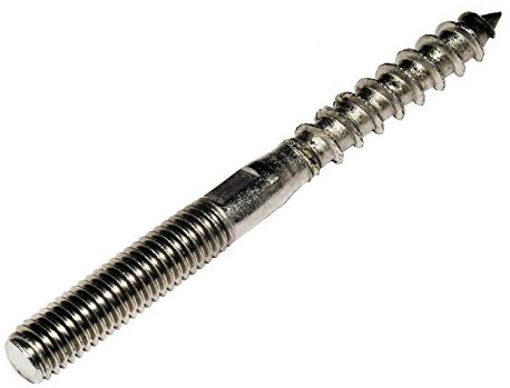rohrfix-24 5 Stück Edelstahl Stockschrauben M10 x 140 mm