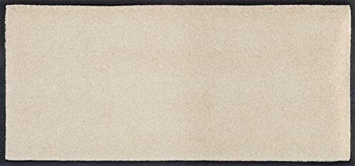 wash+dry Fußmatte Champagner 35x75cm, innen und außen, waschbar, beige