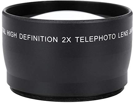 Telephoto Lens,2X Magnification Teleconverter for Cameras Accessory,Universal Telephoto Lens for 58mm Diameter,18-55mm Focal Length Lens.
