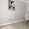 Heizkörper, horizontal, klein, flach, 600 x 884 mm, Weiß
