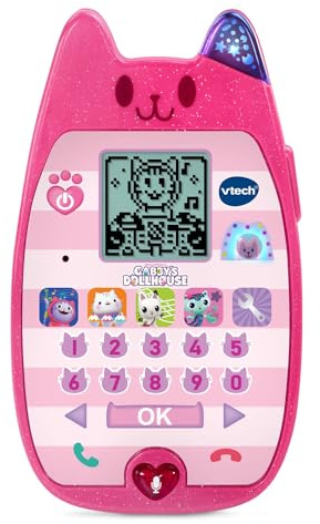 Vtech 80-561900 Gabby's Dollhouse Gabby 's A-Meow-Zing Phone, Multicolore, Medium