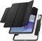 Spigen AirSkin Pro Hülle Kompatibel mit iPad Air 7. M3 (2025) / 6. M2 (2024) / 5. (2022) / 4. Generation (2020) 11 Zoll und 10.9 Zoll Case mit abnehmbarem magnetischem Deckel - Schwarz
