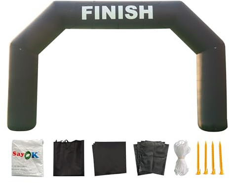 Sayok Archway - Archway - Archway - Archway - Archway - Banner de carrera con aireador para eventos publicitarios (negro)
