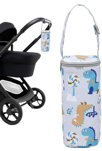 Ungtyb Bolsa aislante para biberones, bolsa enfriadora de biberones de leche materna, bolsa de botella enfriadora de botellas para exteriores, bolsas de correa ajustable para el hombro para madres