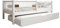 TIMBEE - Alfi Duo - Kinderbett 70x140 mit Schublade - Doppelbett Weiß - Bett für Kinder mit Lattenrost und Rausfallschutz Abnehmbar - Belastbar bis 100 kg - aus Kiefernholz Klasse 1