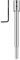 Drill Bit Extension for Forstner Bit Set, 6.65 Inch Extra Long Forstner Bit Extension Compatible with 2/5 Inch Round or Hex Shanks Includes Hex Wrench for Woodworking, Carpentry，Silver