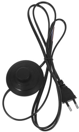 jojofuny Fußschalter Verlängerungskabel für Stehlampen mit Eurostecker Energiesparend Sicher Praktische Fußbedienung Geeignet für Bodenlampen und Beleuchtungskontrolle