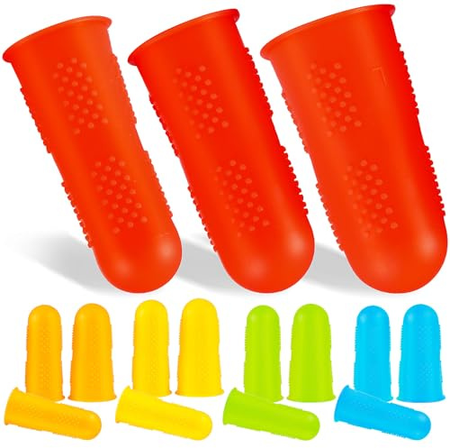 Protectores Costura Dedos para 15 de Silicona Piezas y Planchado | Funda Flexible, Fácil de Poner y Quitar, Reutilizable y Sencilla de Limpiar, Uso Versátil