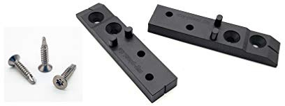 Accessori per la costruzione di terrazze – (fissaggio invisibile sul terrazzo, in alluminio UK, 400 supporti con 1600 viti in alluminio UK (4 VPE), distanziatori per terrazze, terrazze e terrazze,