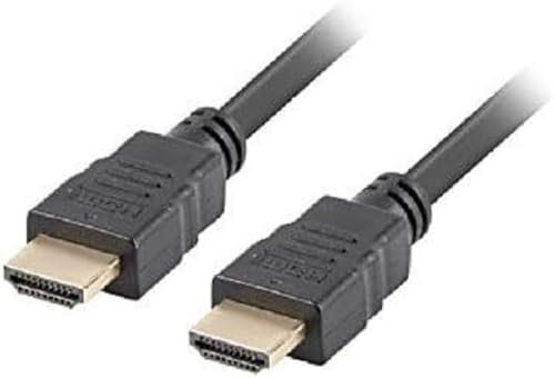 CABLE HDMI LANBERG CA-HDMI-11CC-0018-BK CONECTORES MACHO/MACHO RESOLUCIÓN HASTA 3840 2160 30HZ con CANAL ETHERNET 1.8 METROS, Negro