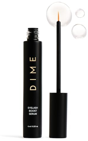 DIME Beauty Eyelash Boost Serum, Eyelash Growth Serum for Healthier, Longer, Thicker Eyelashes, 0.20 oz / 6 ml