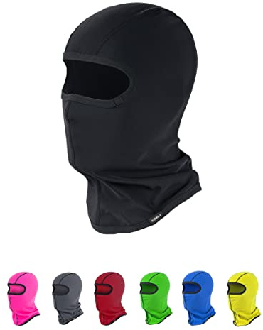 KEDRA-T Made in Italy - Sottocasco Passamontagna in Micro Pile - Uomo/Donna - Protezione Termica Media (Nero)