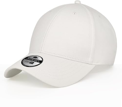 Artexia Baseball Cap Herren - Baumwolle Kappe und Cap Damen - Basecap Weiss