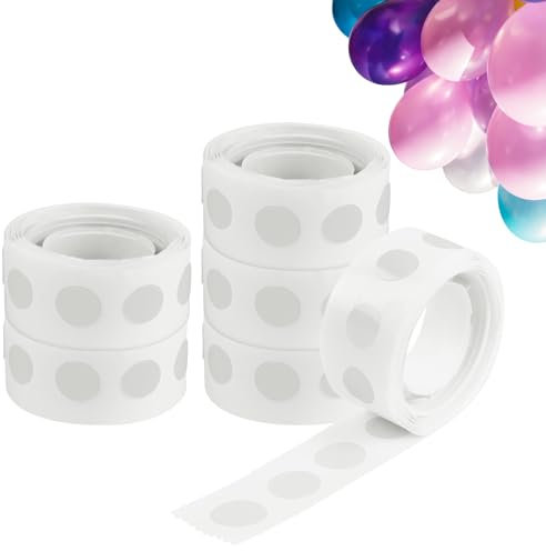 Ainiv 600 Stück Ballonkleber, Doppelseitig Klebepunkte Transparent Entfernbares Selbstklebend Ballon Klebepunkte Luftballons Klebeband Kleber, Ballon Glue Dots für Geburtstag Party Hochzeit Dekoration