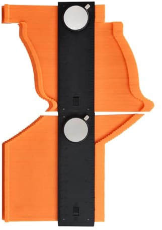 perfk Herramienta de medición de calibre de contorno, 10 Inch