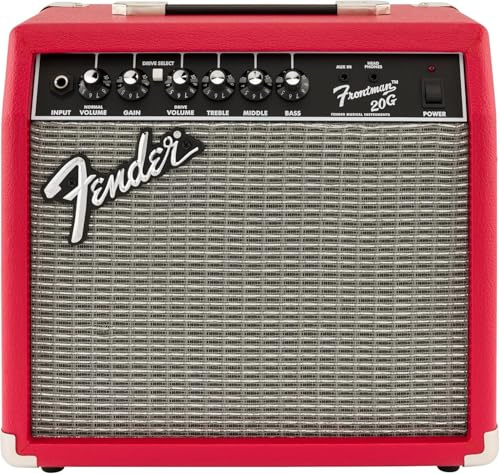 Fender Amplificador Frontman 20G Combo para Guitarra, Amplio Estudio Ideal para Guitarra Eléctrica, Red