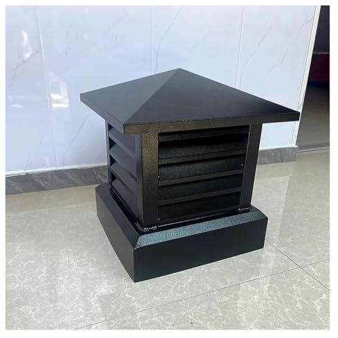 LSSHQ Takhuv Skorsten Regnskydd Aluminiumlegering Villatak Skorstenshuv, Skorstenshuv Med Djurskydd for Befintlig Skorsten Av Lerpannor Utvändigt(65x65cm/25.5x25.5in)
