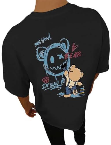 Camiseta de manga corta para hombre con estampado de espalda para hombre, camiseta de verano, camisetas de manga corta, ropa con motivo de moda, camisa casual retro, camiseta de cuello redondo, tallas