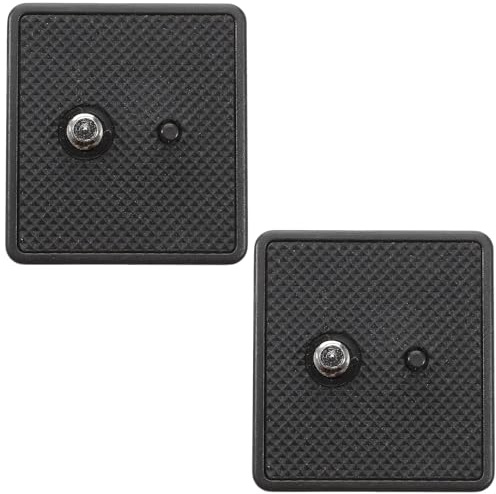 Gadpiparty 2 adattatori a sgancio rapido per treppiede, piastra di montaggio a vite, accessori per montaggio fotocamera compatibili con DSLR e giunto cardanico a testa liquida per fotografia stabile