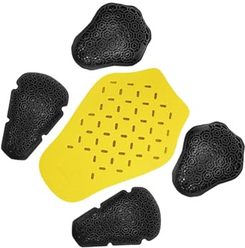 KIXZSAZ Motorradprotektoren mit abnehmbaren Polstern für mehr Komfort und Sicherheit bei Motorradtouren; Rückenprotektoren für gängige Motorradjacken