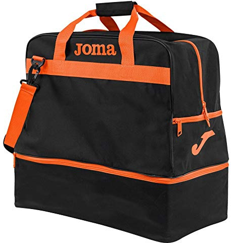 Joma - Bolsa de Deporte Grande Training III, Talla S, Color Negro naranjta