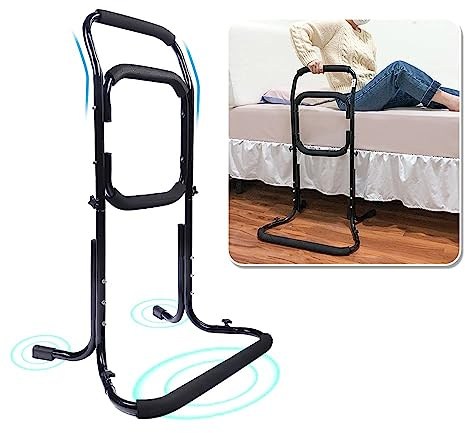 NEPPT Bed Rails for Elderly Stand Assist Bed Cane for Seniors Chair Assist Devices Lift Assist for Elderly Bed Grab Bar Side Rail Mobility Aids - Recliner Couch Sofa Safe Support