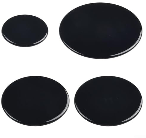 4 Pcs Universal Cooker Hob Gas Burner Cap, 55mm 75mm 100mm For SABAF Accessories, Universal Cooker Hob Gas Burner Cap Set 4 Pcs Enhance Cooking Efficiency(Flat)