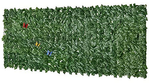 Treillage de clôture en lierre artificiel 1 x 7 m avec feuilles en plastique résistant à la décoloration pour décoration de jardin (taille : 1 x 7 m)