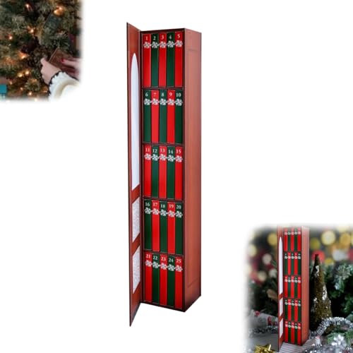 Mini Buch Ornament Adventskalender 2024 Weihnachten Adventskalender mit 24 Buch Geschenk Mini Literatur Buch Hängende Ornamente für Buchliebhaber (B)
