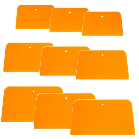 HUAZIZ 9 Piezas Espátula De Pintor De Plástico, Espátula para Coche, Juego De Espátulas, Espátula De Pintor, Juego De Espátulas De Superficie para Aplicar Masillas, Esmaltes, Selladores