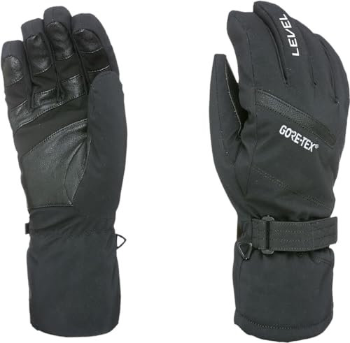 Level Evolution Gore-Tex - Snowboard Handschuhe, Thermohandschuhe Winter Herren mit Verstellbarem Riemen und Stulpe, Ski- und Winterhandschuhe Herren Wasserdicht, Atmungsaktiv für Snowboard - 1 Paar