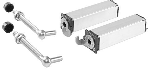LOCINOX Torband mit Feder für Gartentore with Hangerbolt 130 mm for Profile 40 x 40 mm, Art.Nr. SWING40-130